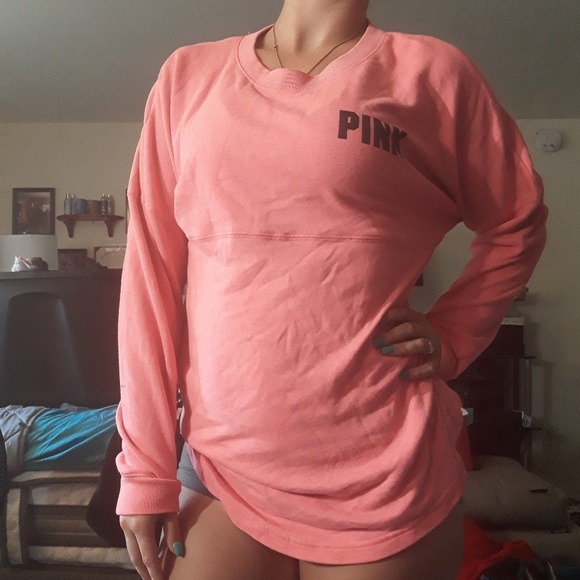 🚫Victoria Secret PINK Varsity Sweater🚫 Donated - Picture 3 of 4